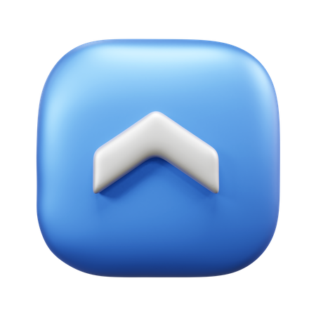 Flecha superior  3D Icon