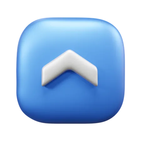 Flecha superior  3D Icon