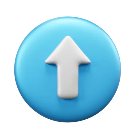 Flecha superior  3D Icon