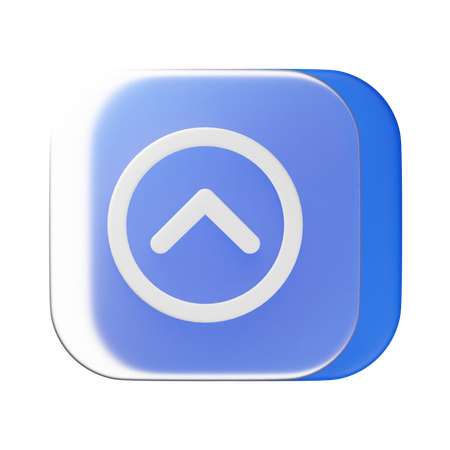 Flecha arriba  3D Icon