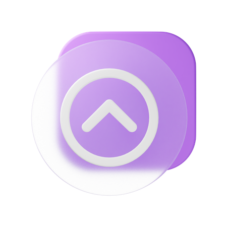 Flecha arriba  3D Icon