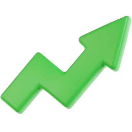 Flecha arriba  3D Icon