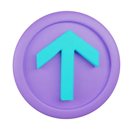 Flecha arriba  3D Icon