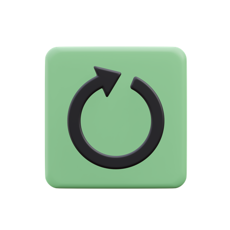 Flecha circular  3D Icon