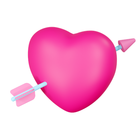 Flecha del corazon  3D Icon