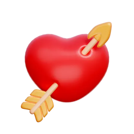 Flecha del corazon  3D Icon