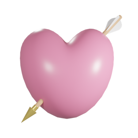 Flecha del corazon  3D Icon