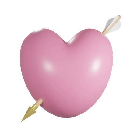 Flecha del corazon  3D Icon