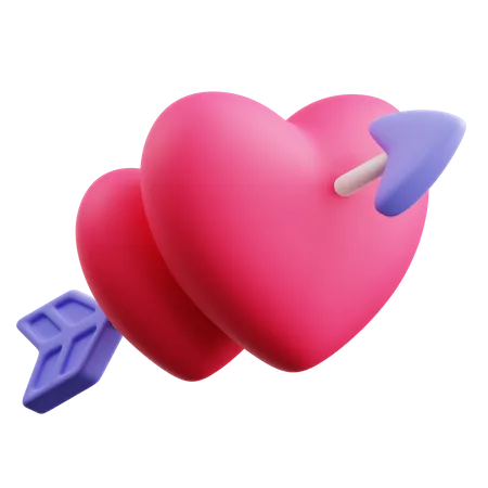 Flecha del corazon  3D Icon