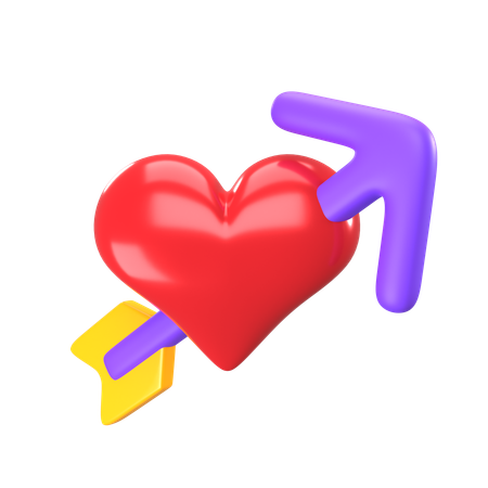 Flecha de cupido  3D Icon