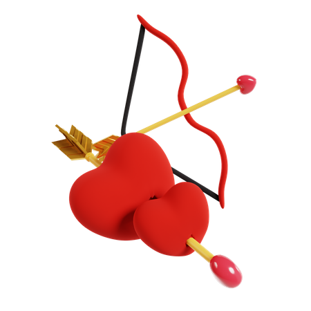 Flecha de cupido  3D Icon