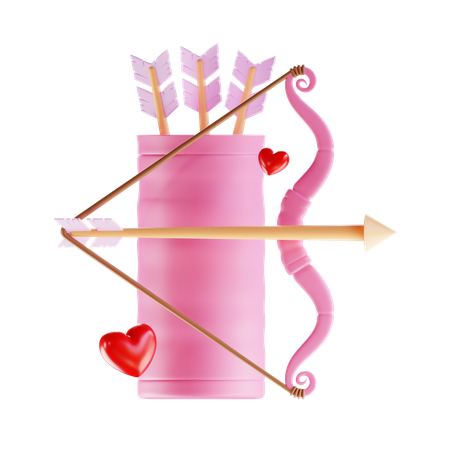 Flecha de amor  3D Icon