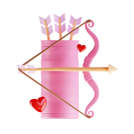 Flecha de amor  3D Icon