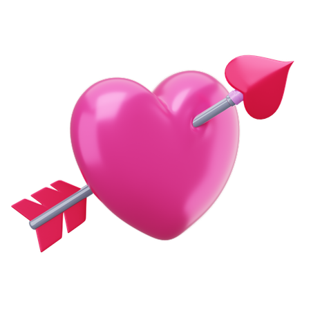 Flecha de amor  3D Icon