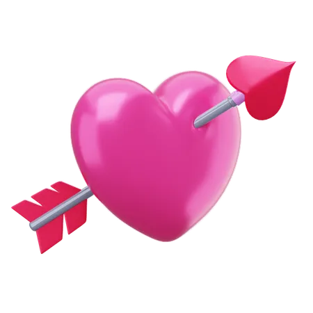 Flecha de amor  3D Icon