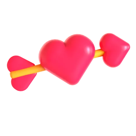 Flecha de amor  3D Icon