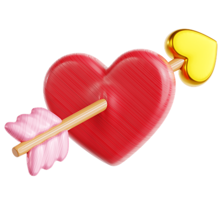 Flecha de amor  3D Icon