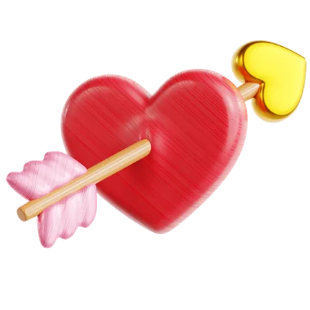 Flecha de amor  3D Icon