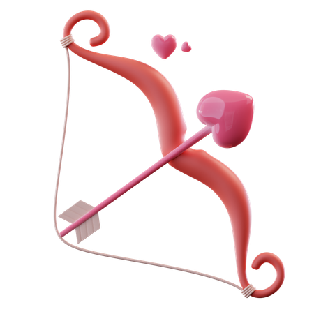 Flecha de amor  3D Icon