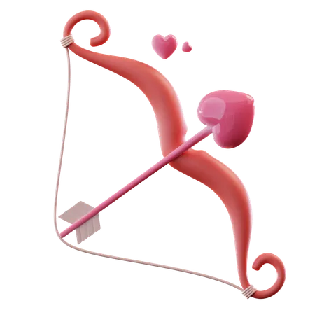 Flecha de amor  3D Icon