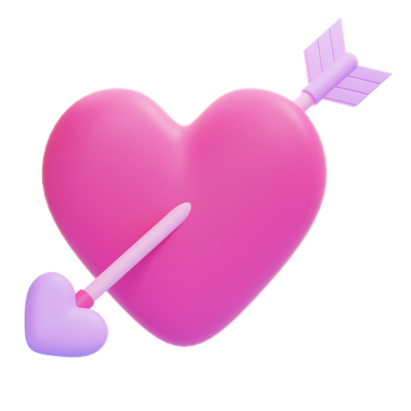 Flecha de amor  3D Icon