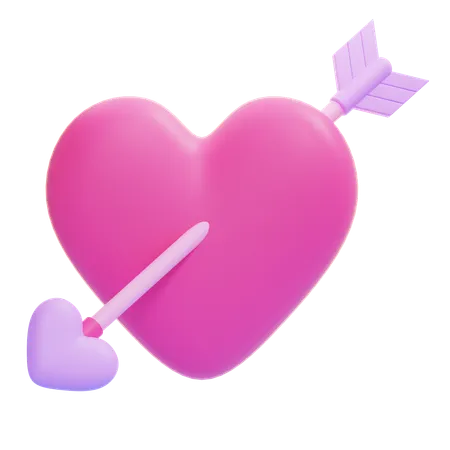 Flecha de amor  3D Icon