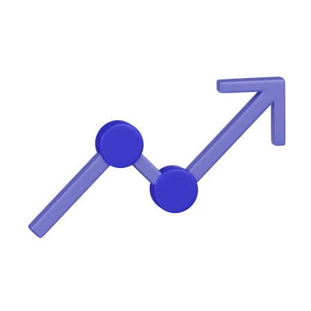 Flecha de crecimiento  3D Icon
