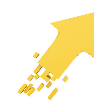 Flecha de crecimiento  3D Icon