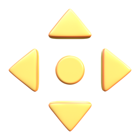 Flecha de 4 direcciones  3D Icon