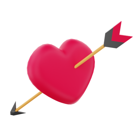 Flecha de cupido  3D Icon