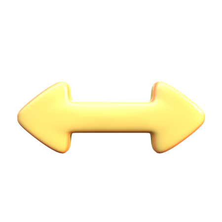 Flecha de desplazamiento horizontal  3D Icon