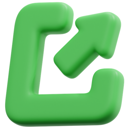 Ampliar flecha  3D Icon