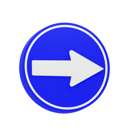 Flecha derecha  3D Icon