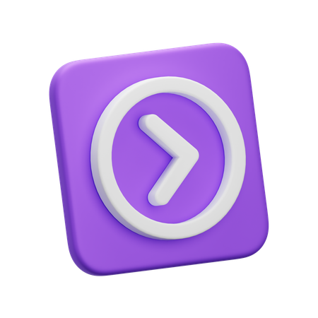 Flecha derecha  3D Icon