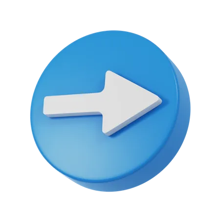 Flecha derecha  3D Icon