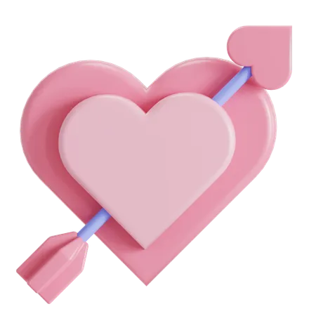 Flecha do amor  3D Icon