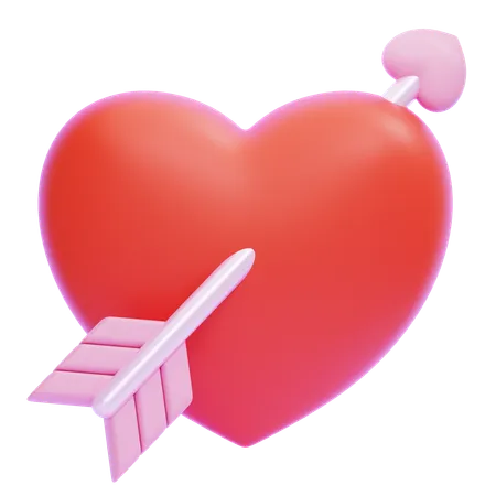 Flecha do amor  3D Icon