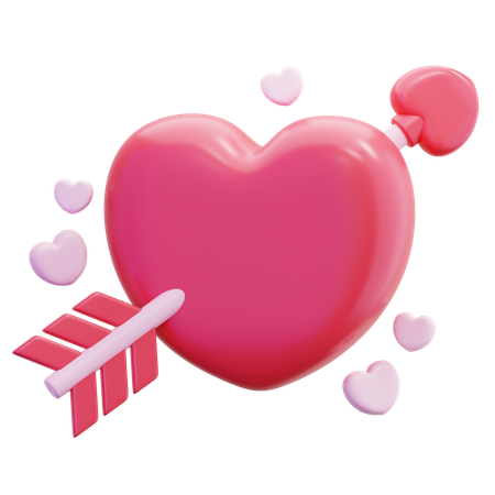 Flecha do amor  3D Icon
