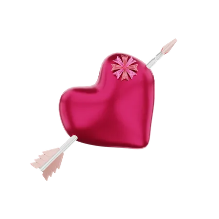 Flecha do amor  3D Illustration