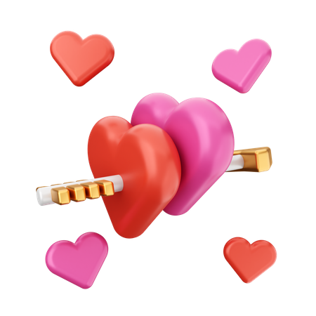 Flecha do amor  3D Icon