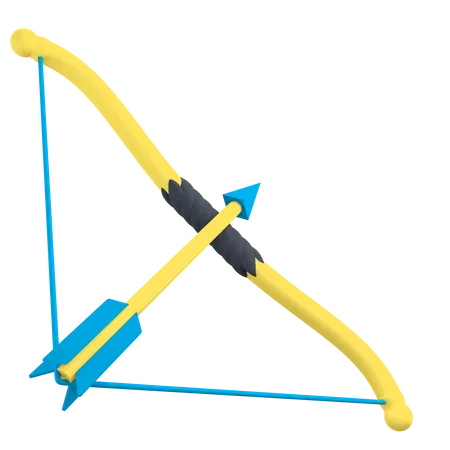 Flecha e arco  3D Illustration