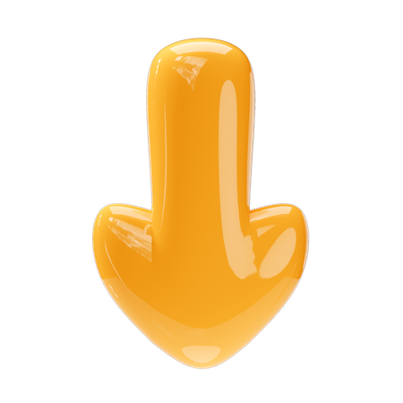 Flecha hacia abajo  3D Icon