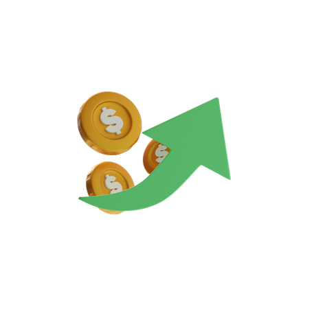 Flecha hacia arriba  3D Icon