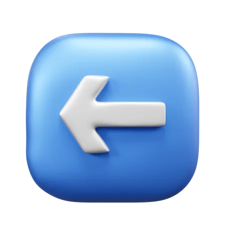 Flecha izquierda  3D Icon