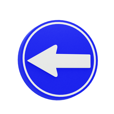 Flecha izquierda  3D Icon