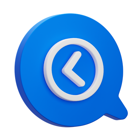 Flecha izquierda  3D Icon