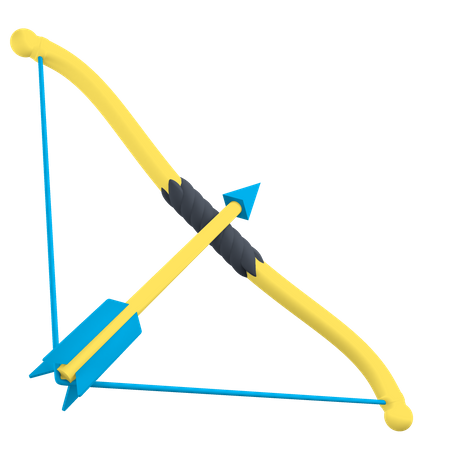 Flecha y arco  3D Illustration