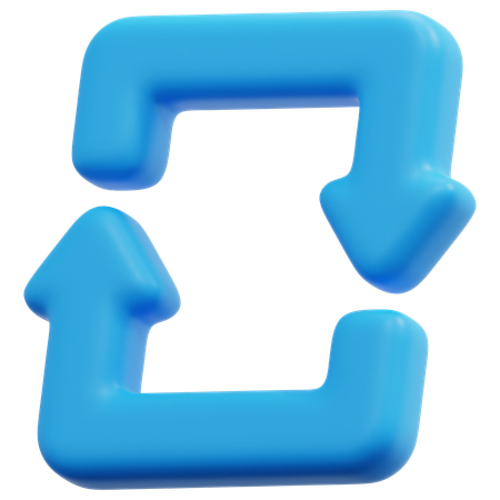 Flechas de bucle  3D Icon