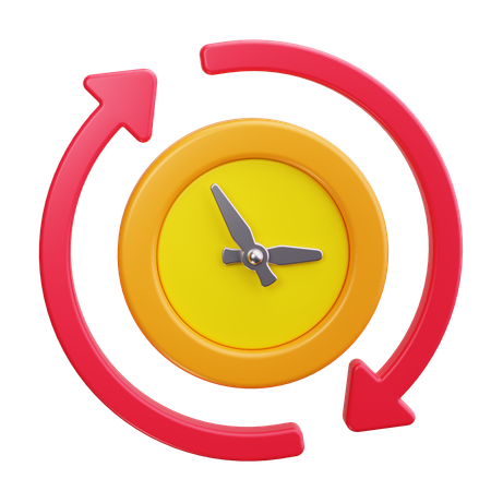 Flechas del reloj  3D Icon