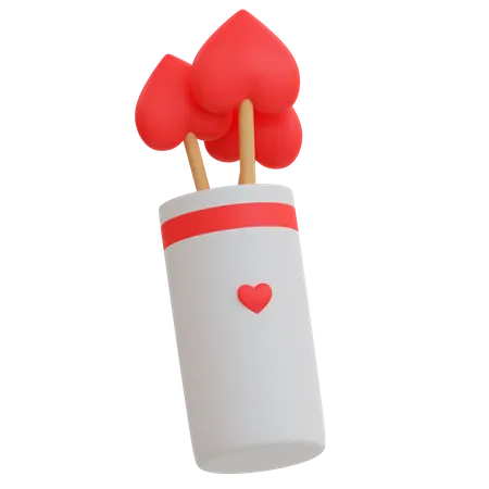 Flechas de amor  3D Illustration